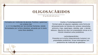 OLIGOSACÁRIDOS
C a r b o h i d r a t o s
 