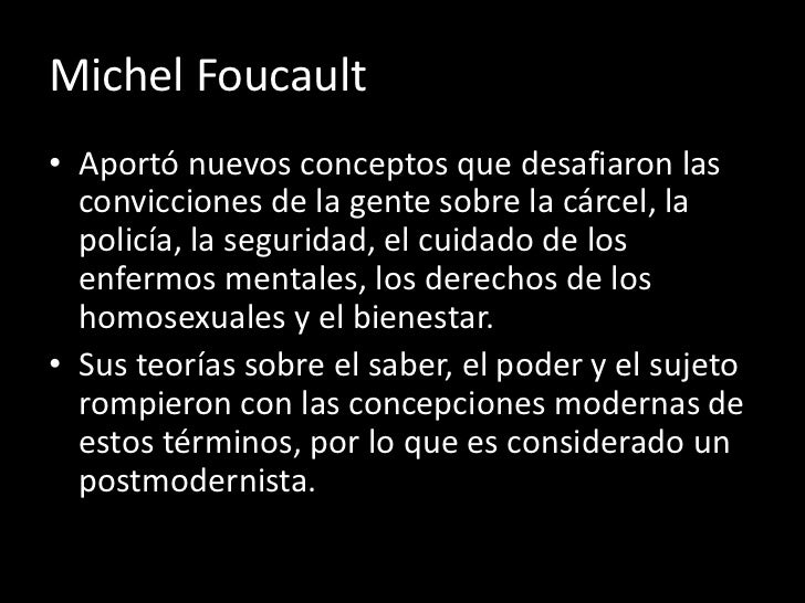 Presentación foucault