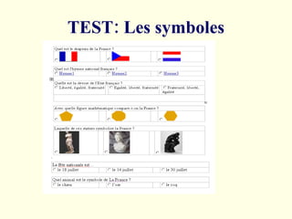 TEST:  Les symboles 