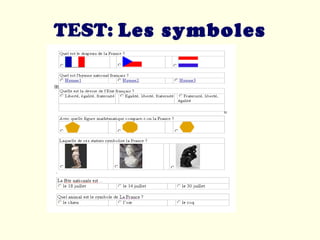TEST:  Les symboles 