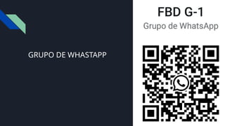 GRUPO DE WHASTAPP
 
