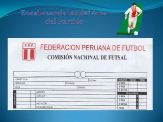 Presentación futsal