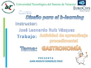 Universidad Tecnológica del Sureste de Veracruz




                 PRESENTA
          JUAN ADOLFO GONZÁLEZ CRUZ
 