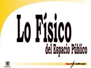 Lo Físico del Espacio Público 
