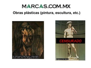 Obras plásticas (pintura, escultura, etc.)
CENSURADO
 
