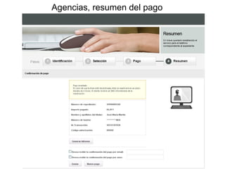 Agencias, resumen del pago
 