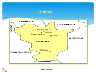 Limites
Región Los Llanos
 