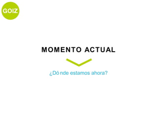 MOMENTO ACTUAL


 ¿Dó nde estamos ahora?
 