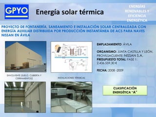 ENERGÍAS
                          Energía solar térmica                                RENOVABLES Y
                     ...