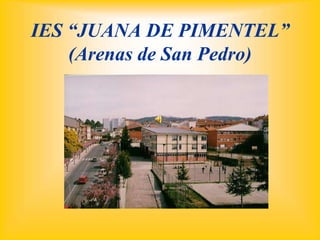 IES “JUANA DE PIMENTEL”
    (Arenas de San Pedro)
 