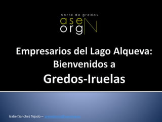Isabel Sánchez Tejado – presidencia@asenorg.es 
 