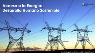 Leandro Magri, Green Drinks Junio 2014, Capital Federal.
 