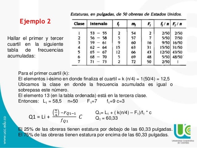 Estadistica - Medidas de posicion