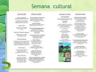 Semana cultural
 