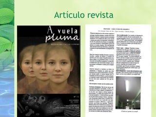 Artículo revista
 