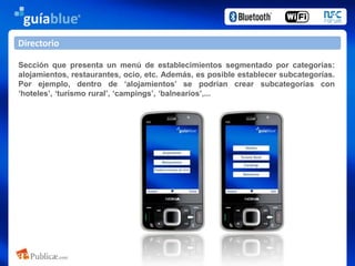 Pantalla de inicioEs la pantalla que se muestra al iniciar la aplicación. Su función es presentar al Ayuntamiento, a la Diputación, a los patrocinadores, etc. Podremos insertar hasta un máximo de tres pantallas de inicio.