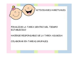 HÁBITOS EN  EDUCACIÓN INFANTIL