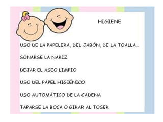 HÁBITOS EN  EDUCACIÓN INFANTIL