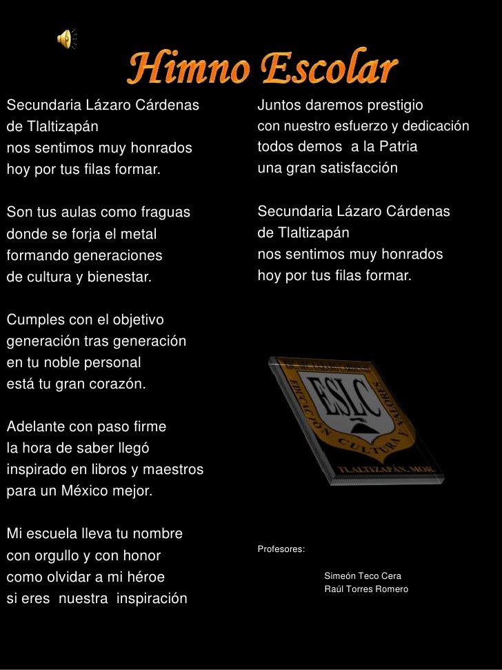 Presentación himno escolar