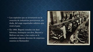 Presentación historia económica de Colombia 1886 a 1929
