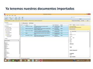Ya tenemos nuestros documentos importados
 