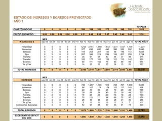ESTADO DE INGRESOS Y EGRESOS PROYECTADO
AÑO 1
 