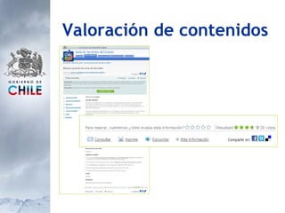 Valoración de contenidos 