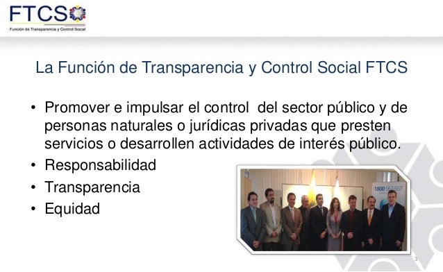 Función de Transparencia y Control Social