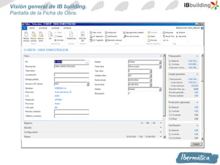 Nib Building IB Building, el ERP mas innovador para la Construccion, basado en ...