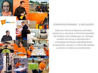 CALIDAD PROFESIONAL CON
SENTIDO
Cada vez más las empresas
contratan productos y servicios
a Centros Especiales de Empleo
como Roncalli, no sólo por
cumplir con la Ley o atendiendo
a estrategias de RSE, sino por su
oferta de calidad y precio en
todas sus prestaciones.
www.roncalli-cee.org
 