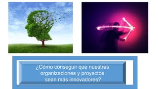 Innovación para el cambio social
Ignasi Carreras
Instituto de Innovación Social de ESADE
Madrid, 22 Enero 2015
¿Cómo conseguir que nuestras
organizaciones y proyectos
sean más innovadores?
 