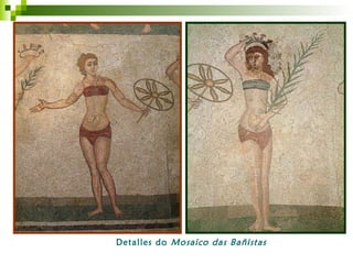 Detalles do  Mosaico das Bañistas 