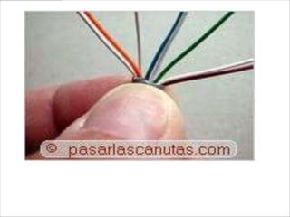 5-pareja de azul, 6-verde, 7-blanco pareja de
marrón, 8-marrón, y los sujeto con fuerza; ya no
puedo dejar que cambien el orden hasta acabar la
construcción del conector
 