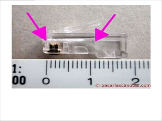 En esta foto vemos que la distancia entre las flechas
moradas es la longitud que tienen que tener los
conductores individuales (longitud del carril), unos 12
mm.
 