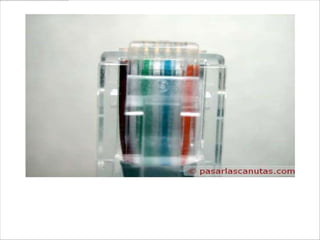 y después empujo desde un poco más atrás, hasta que
los cables llegan a tope al final de los carriles, e
inmediatamente
 