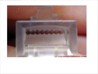 En esta foto podéis ver el conector por dentro con los ocho carriles
correspondientes a los ocho conductores.
 