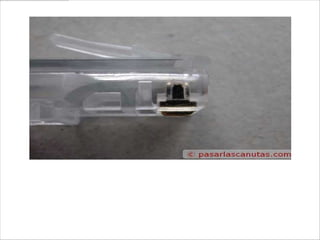 Foto del contacto-cuchilla nº1, tal como
viene en el conector (los otros 7 están
alineados detrás).
 