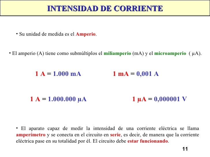 Como Pasar De Miliamperios A Amperios