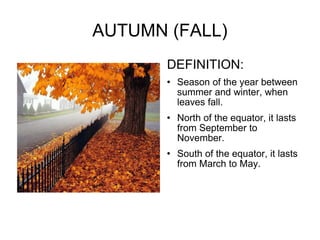 THE SEASONS | PPT