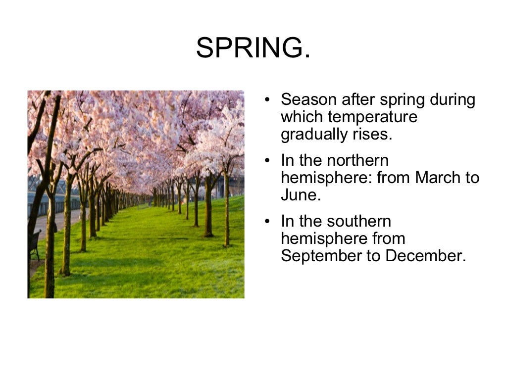 THE SEASONS