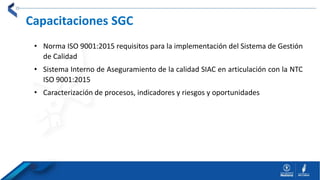 INDUCCION SISTEMA DE ASEGURAMIENTO DE LA CALIDAD | PPTX