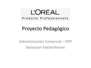 Proyecto Pedagógico
Administración Comercial – DPP
Sebastian Falckenheiner
 