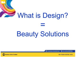 Solutions ……. 
The goal of any design is to 
solveneeds in different situations 
Among those needs, designing covers 
how ...