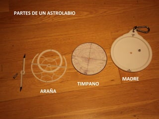 PARTES DE UN ASTROLABIO




                                    MADRE
                          TIMPANO
         ARAÑA
 