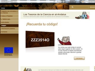 Targetas de juego en el parque de la ciencias
 