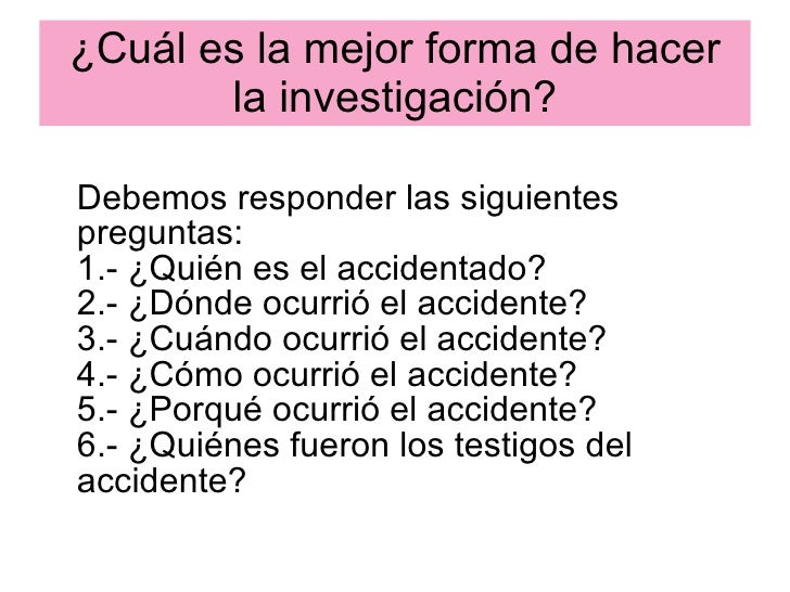 Presentaciòn investigacion de accidentes