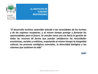 La Carta Mundial del Turismo Sostenible  del año 1995