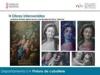 Obras intervenidas
     Santísima Trinidad. Iglesia de san Juan Bautista de Chiva, Valencia




Departamento c+r Pintura de caballete
 