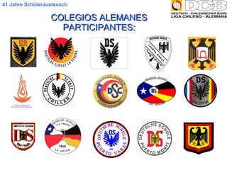 COLEGIOS ALEMANES PARTICIPANTES: 41 Jahre Schüleraustausch 
