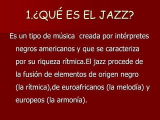 Presentación jazz